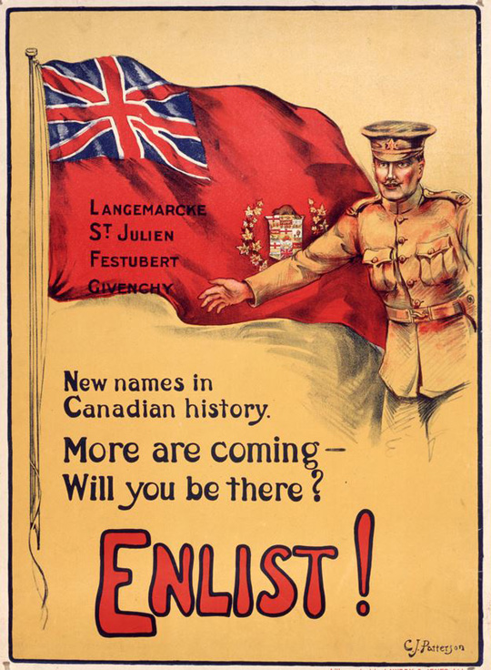 Canada WWI recruitment poster